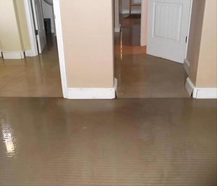 water on the floor of home 