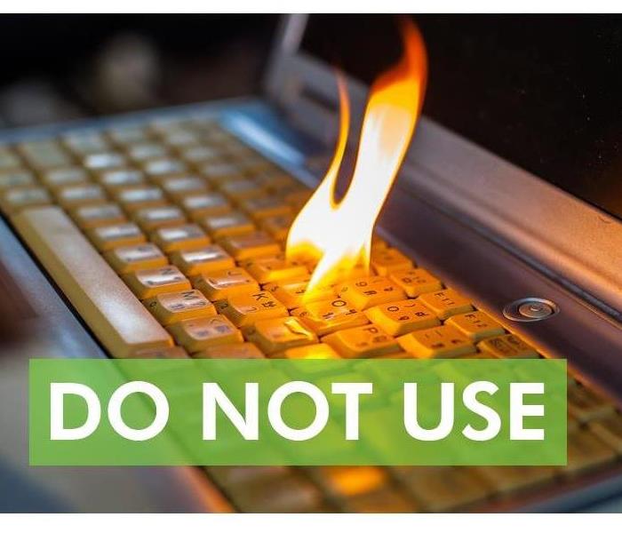 keyboard on fire